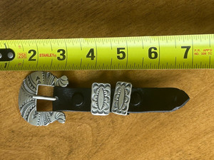 Native American Rangle Buckle marked "Gilbert Tom"  iL12
