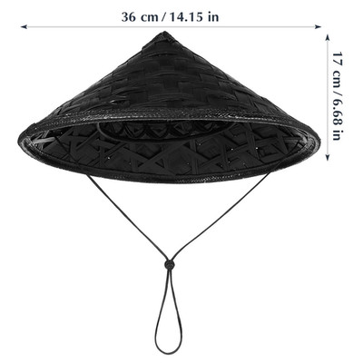 Hat Samurai Straw Ninja Chinese Cosplay Japanese Rice Asian Bamboo Conical Hats