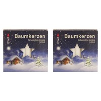 2Er Pack Baumkerzen Weiß Ca. 14 X 110 Mm (2 X 16 StüCk) Christbaumkerzen