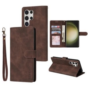Wallet Flip en cuir boîte de carte de fente magnétique couverture pour Galaxy S25 Ultra