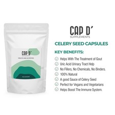 Celery Seed Capsules Extract 8,000mg Gout Clean Raw No Fillers