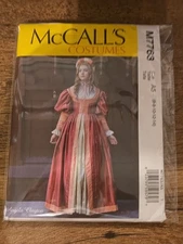 McCall’s Pattern M7763  Renaissance Tudor Dress Costume Misses Size 6-14 UC FF