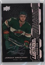 2018-19 SPx UD Black Lustrous Rookies Auto Jordan Greenway #LR-JG Auto 4f5