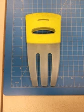 Vintage Scandia Salad Fork Server Yellow Plastic Mid Century Modern Kitchen Tool