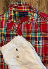 Boys Polo Ralph Lauren Shorts Shirt Lot 12/14
