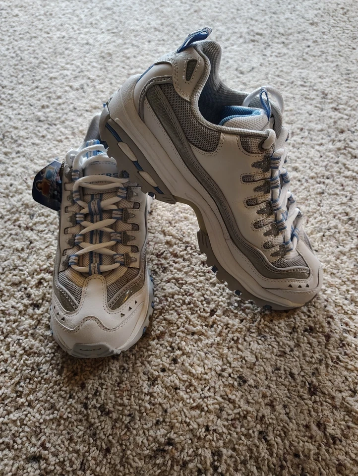 Skechers Women's Sport Energy 2 Athletic Shoes Size 10 SN1950 White/Blue NWT - Image 2 of 4