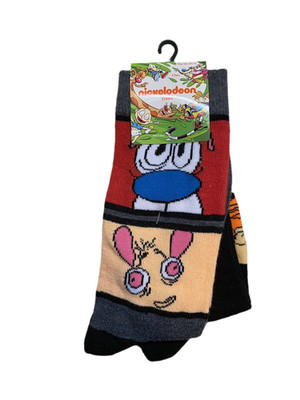 Nickelodeon REN & Stimpy Rugrats Men s Crew Socks - 2 Pack