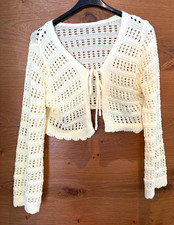 Damen Weste butter yellow Gr. S Strick Lochmu...