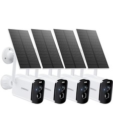 Solar Security Cameras Wireless Outdoor - 4 Packs, 2K Camera for Home Securit...