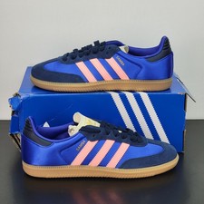 adidas gazelle silver green womens adidas Samba Long Tongue Shoes - Women's - White / Cream White / Pink main image 1