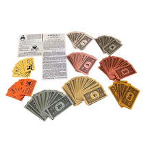 1935 Vtg Monopoly Board Game Money Chance Community Chest Cards