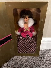 NEW Vintage Mattel 1996 Avon Exclusive Winter Rhapsody Barbie Doll Pink Dres NIB