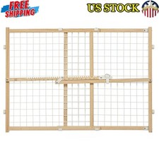 24" Mesh Pet Safety Gate Adjustable Portable No-Slip Bumpers Easy Installation