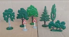 Lego 4 Trees 1 Tree 1 Bush 2 Signs 1960 Old Vintage