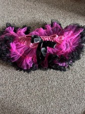Girls, Black And Pink Tutu With Black Ribbon Detail