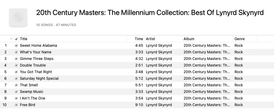 Gebraucht - Lynyrd - The Millennium Collection B0007681-02 (1999) Nein Gehäuse - Bild 2 von 2