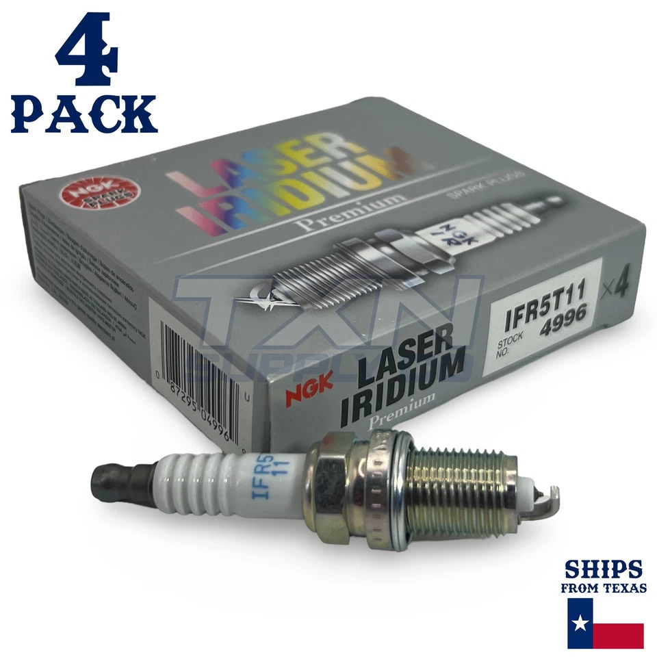 Paquete de 4 bujías láser de iridio NGK 2000-2002 para Chevrolet Prizm 1,8 L L L4 Foto 2 de 3
