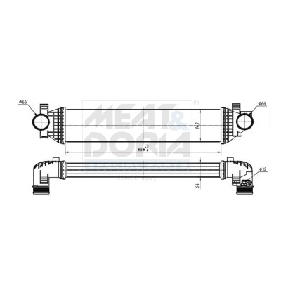 Meat & Doria LadeluftküHler LLK FüR Ford Kuga II 2.0 Tdci 4X4 Focus III Turnier-image