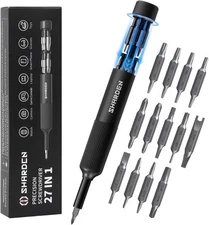 Sharden 27-in-1 Precision Screwdriver Set Multi Bit Small Black 