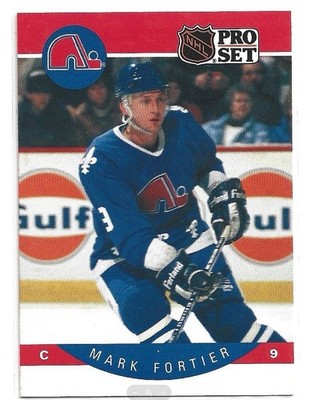 1990-91 Pro Set - Marc Fortier #245 Error Card Misspelled as Mark