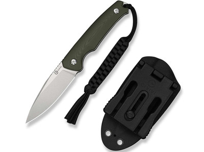 CIVIVI Altus Fixed 14C28N OD Green G10 Full Tang Messer 42a Kydex Grün C20076B-1