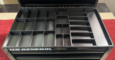 #ad US General Harbor Freight Mini Tool Box Top Trays EDC Tool Organizer $10.99