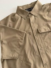 Under Armour HeatGear Loose Mens M Olive Green Vented Shirt Fishing Outdoor