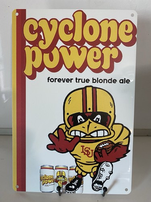 #ad Iowa State Cyclones Backpocket Brewing Sign Cyclone Power $18.99