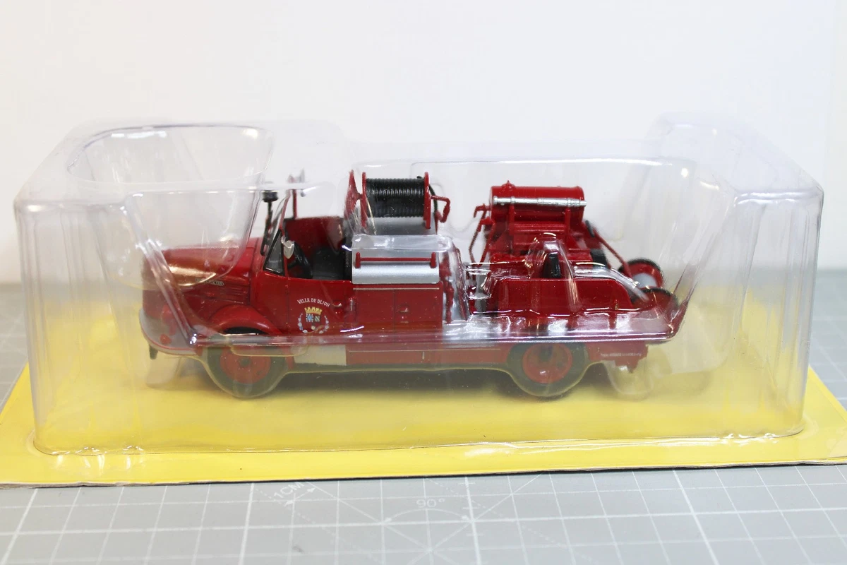 Camion De Pompiers Vébé France Hotchkiss, Tôle, Moteur à Clé, 41 Cm, Rare, Pour Restauration
