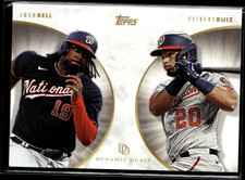 Topps Dynamic Duals Baseball Base Card 28 Keibert Ruiz / Josh Bell - PR: 1725