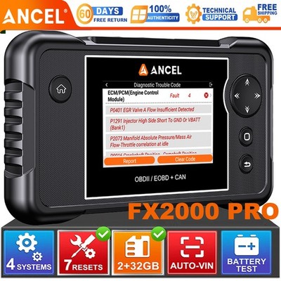 ANCEL FX2000PRO Car Diagnostic Tool OBD2 Scanner ABS SRS AT Engine SAS Scan Tool