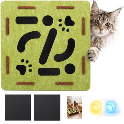 Cat Nail File Scratcher, Scratch Puzzle with Replaceable Sandpaper