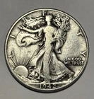 1942-P Walking Liberty Half Dollar - Average Circulated Condition .36169 oz ASW