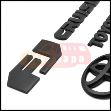 For FJ Cruiser 2007-2015 Rear Door Emblem Nameplate Badge Matte Black Tailgate