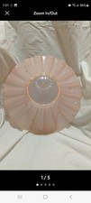 1940's pink ceiling light globe. Great condition. Estate sale find. 12"×4".