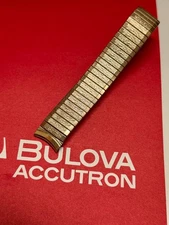 Gold-filled Kreisler USA 1960s Bulova Accutron Spaceview size watch band 17.3mm