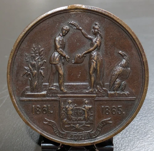 1861 1865 Civil War West Virginia Honorable Discharge Medal EDGE ID PETER RIPLEY