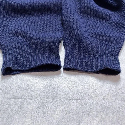 ICEBERG Vintage Knit Sweater L Bear Racing 90s Y2K Navy Charcoal image 9