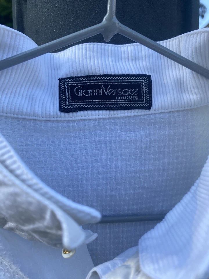 Authentic Vintage Gianni Versace Shirt Made in Italy Size S - Imagen 3 de 4