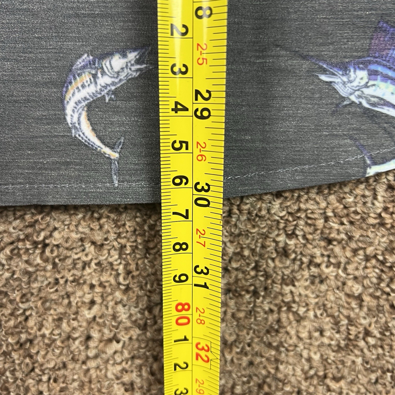 Pelagic Dockside Gamefish Stretch Woven Shirt Short Sleeve Charcoal Men's XL