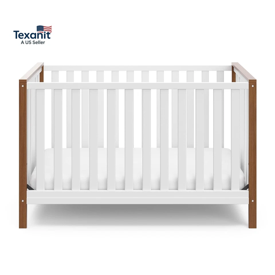 Современная кроватка-трансформер Pacific 4 в 1 (белая с винтажными корягами) — GREENGUA - Изображение 3 из 4