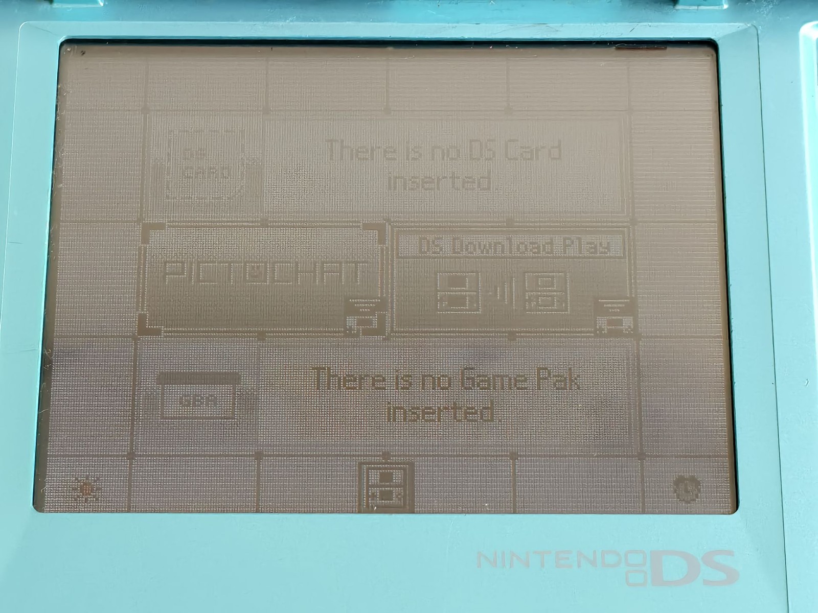 Nintendo DS NTR-001 red/green Console with Charger No sound have little spots