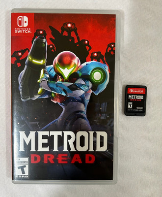 METROID DREAD Nintendo Switch COMPLETE TESTED Stealth Action Adventure 2021 CIB