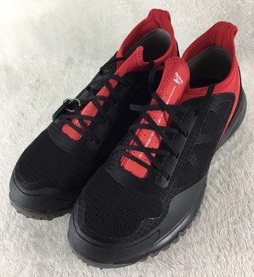 Reebok All Terrain Work Shoes Mens 10M Black Red Steel Safety Toe Sneaker RB4093