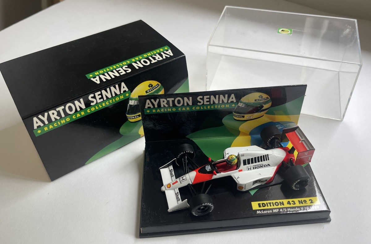 スポーツ AYRTON SENNA RACING CAR COLLECTION Ayrton Senna Minichamps McLaren MP4/5 Honda V10 model F1 car 1989