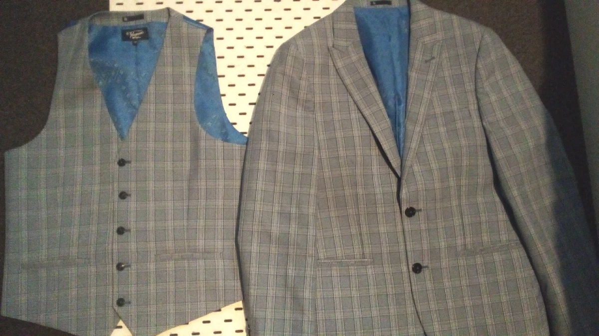 Mens matching jacket and deals waistcoat