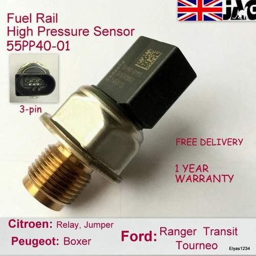Ford Citroen Relay Jumper Peugeot Boxer Fuel Rail High Pressure Sensor 55PP40-01