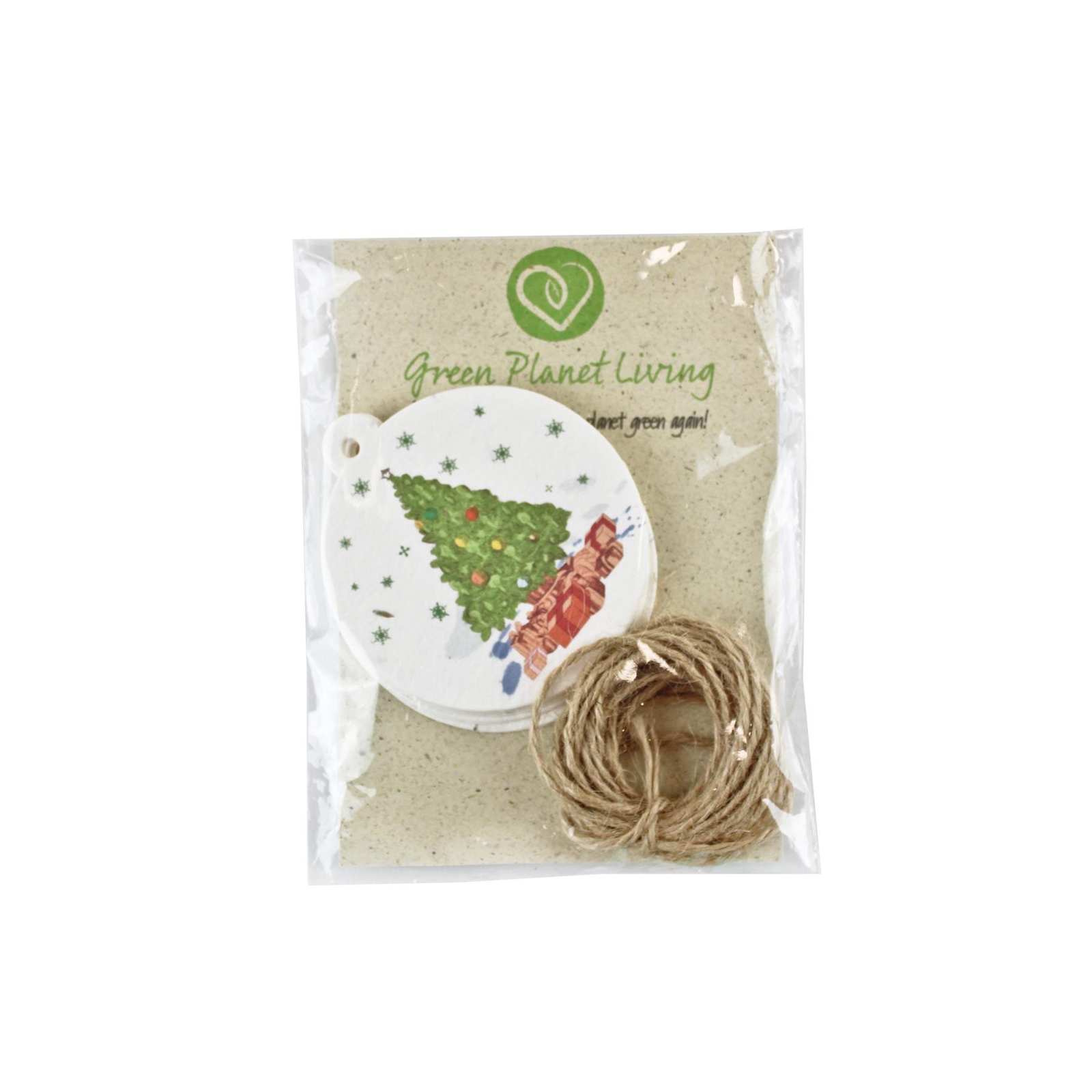 Wildflower Seed - Plantable Gift Tag Printed - Christmas Tree