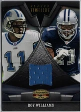 2009 Gridiron Gear Player Timeline Roy Williams GAME USED Jersey Card #17 /250