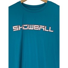 Adult Tshirt Powerball 8 blue Short Sleeve Large Polyester EUC 3955